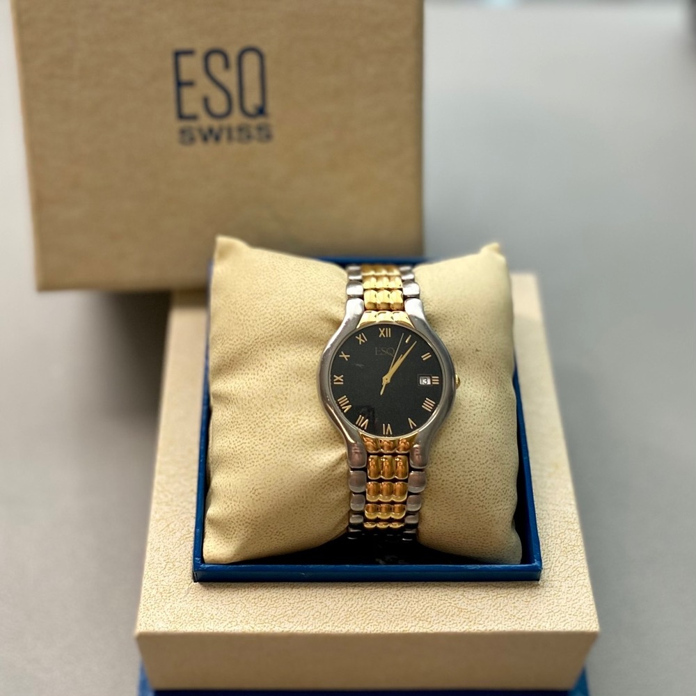 Vintage Two-Tone ESQ Swiss Timepiece